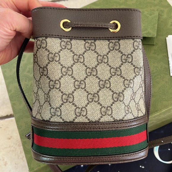 OPHIDIA GG MINI BUCKET BAG - Picture 8 of 11